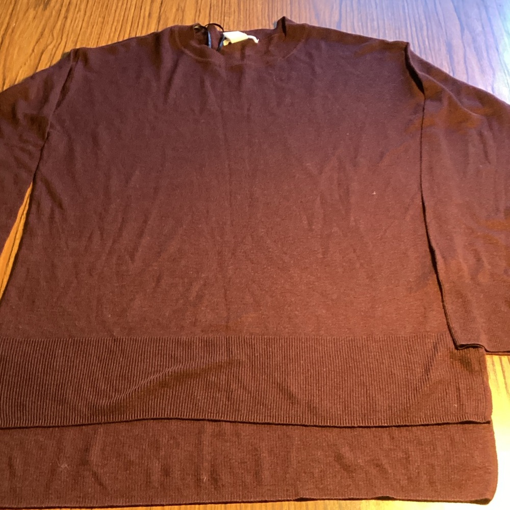 Burgundy Long Sleeve Sweater